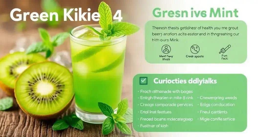 Curiosità sulla bevanda verde con kiwi e menta