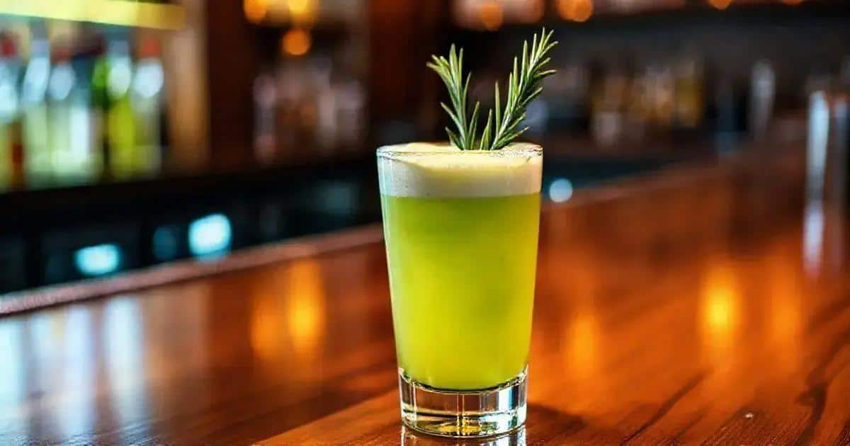 Gin con Schiuma di Mela Verde e Rosmarino: Una Variante Fresca di un Classico