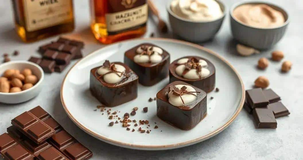 Ingredienti per Cioccolato con whisky e crema alla nocciola