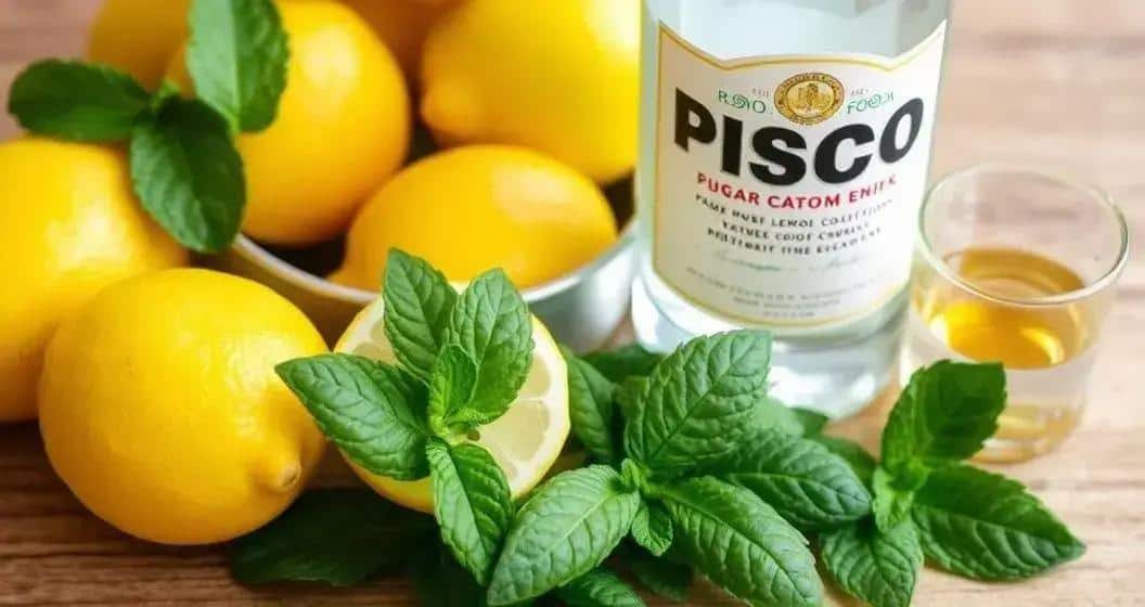Ingredienti per il Cocktail al Limone di Sicilia con Pisco Ingredienti per il Cocktail al Limone di Sicilia con Pisco