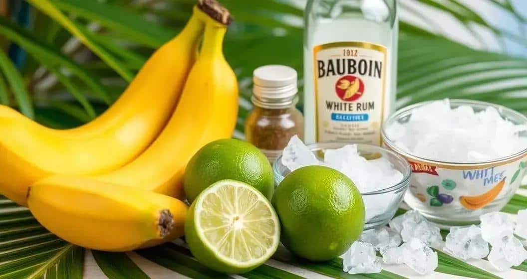 Ingredienti per il Daiquiri alla Banana Ingredienti per il Daiquiri alla Banana