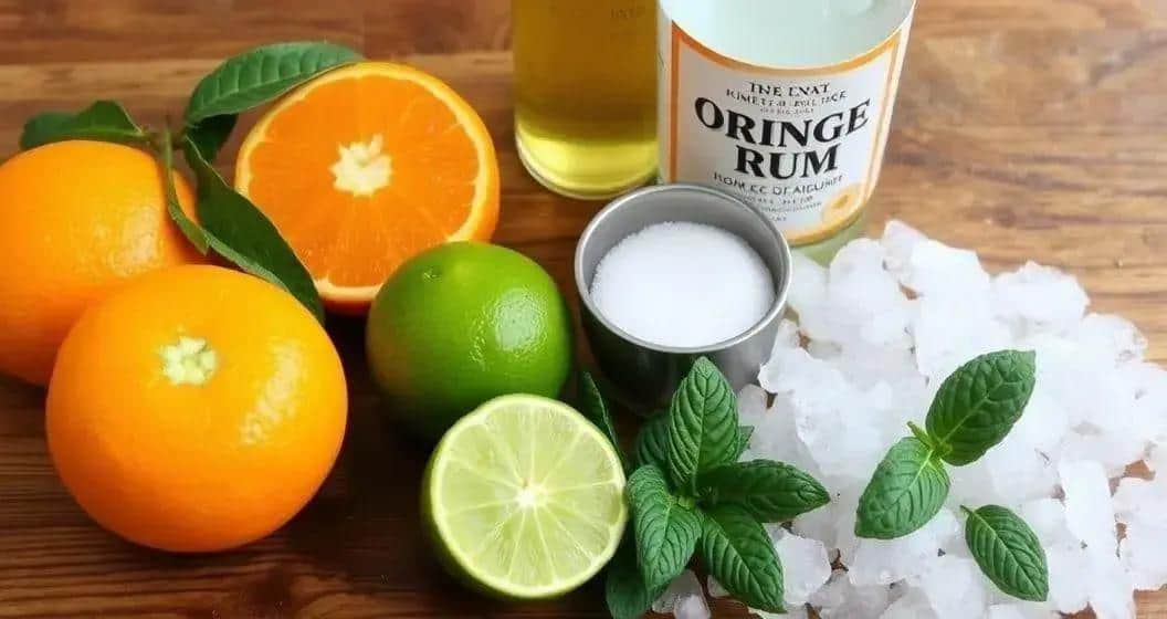 Ingredienti per il Daiquiri all’arancia