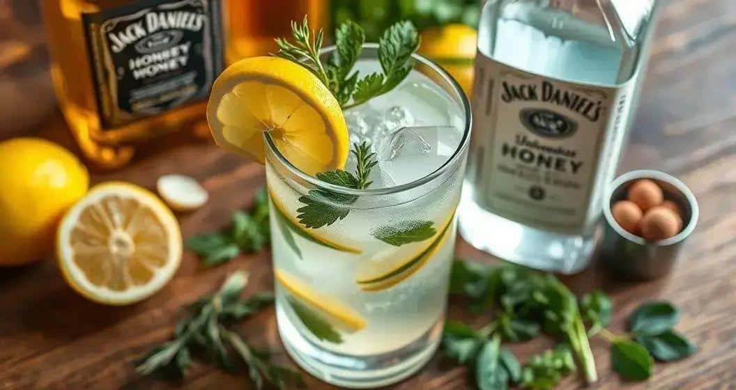 Ingredienti per il Gin Tonic con Jack Daniel’s Honey