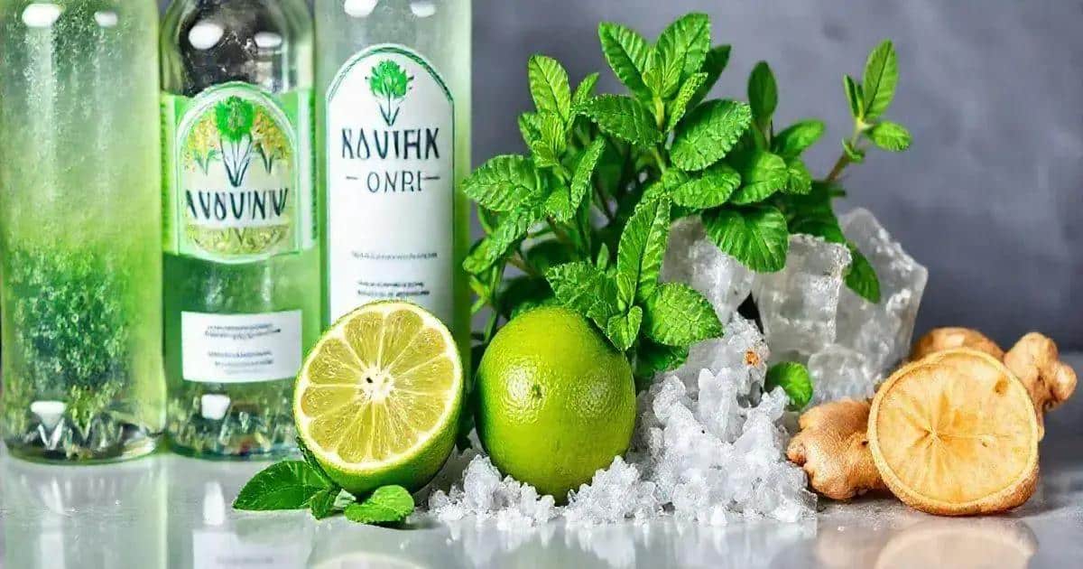 Ingredienti per il Mojito con Soda alla Mela Verde e Zenzero