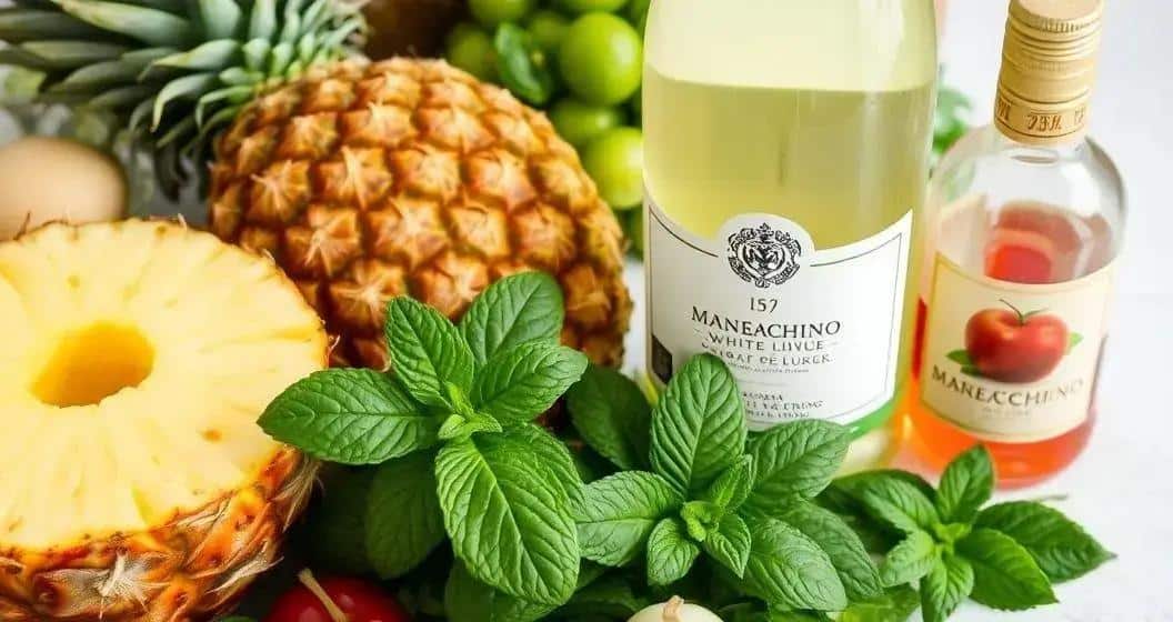 Ingredienti per il Terremoto con succo d’ananas Ingredienti per il Terremoto con succo d’ananas