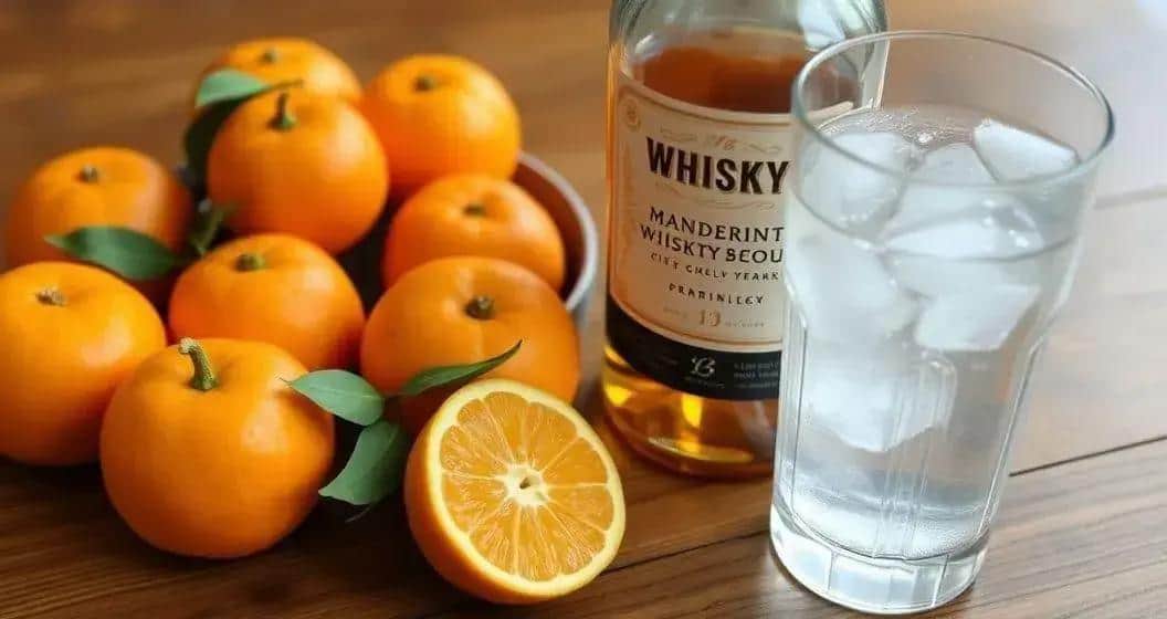 Ingredienti per il Whisky con soda al mandarino e scorza di limone