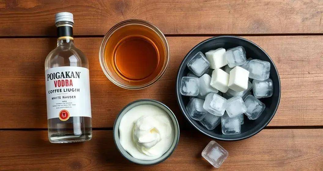 Ingredienti per il White Russian Ingredienti per il White Russian