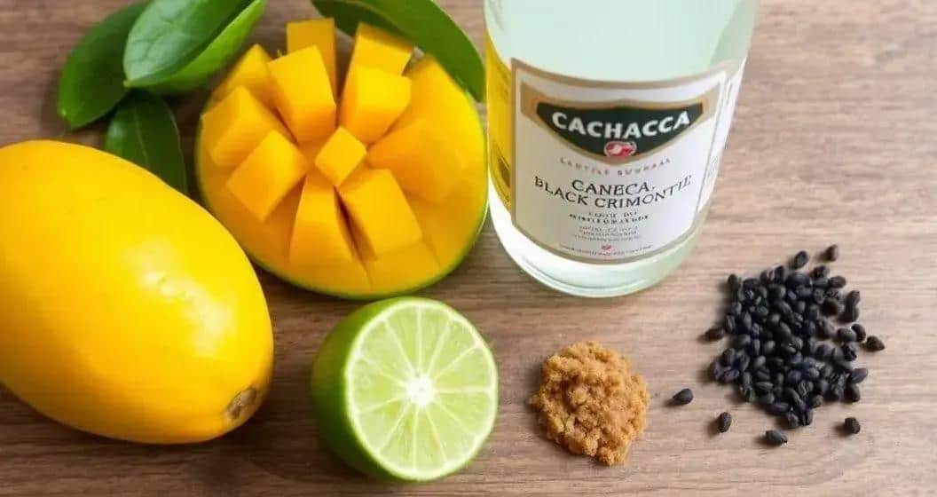 Ingredienti per la Caipirinha al Mango con Pepe Nero