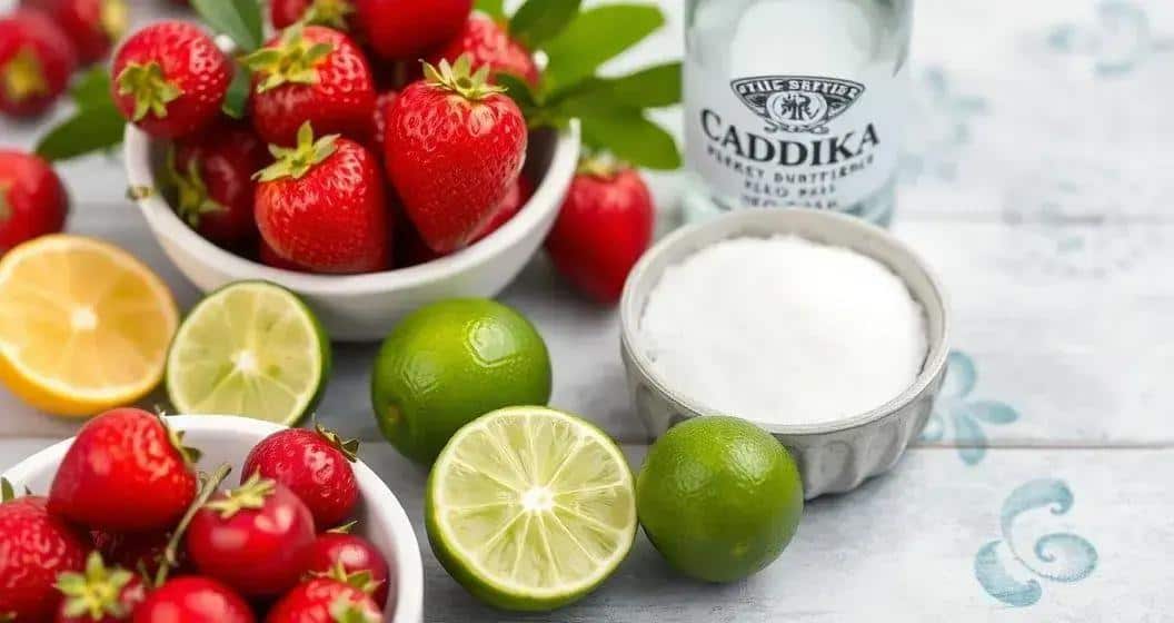Ingredienti per la Caipiroska ai Frutti Rossi