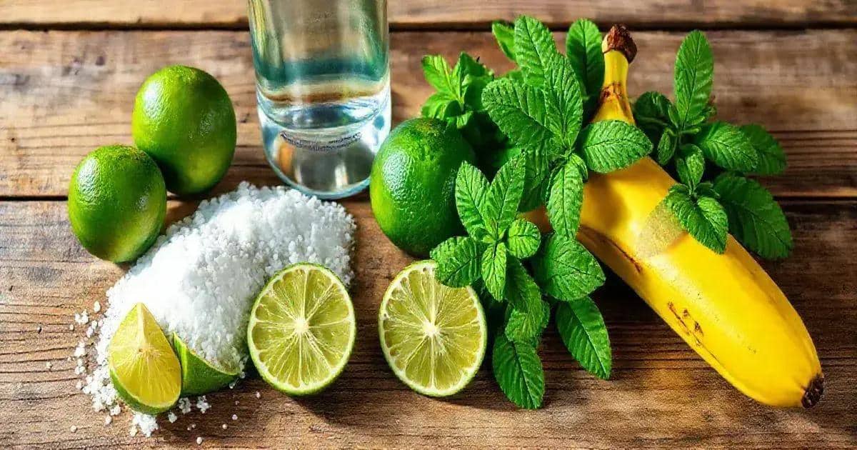 Ingredienti per la Caipiroska alla Banana