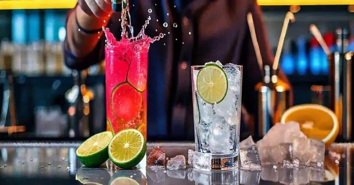Ingredienti per la Caipiroska con Bevanda Energetica