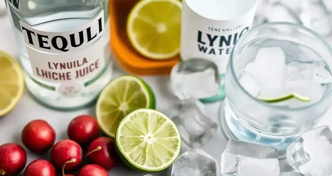 Ingredienti per la Tequila con Litchi e Tonica