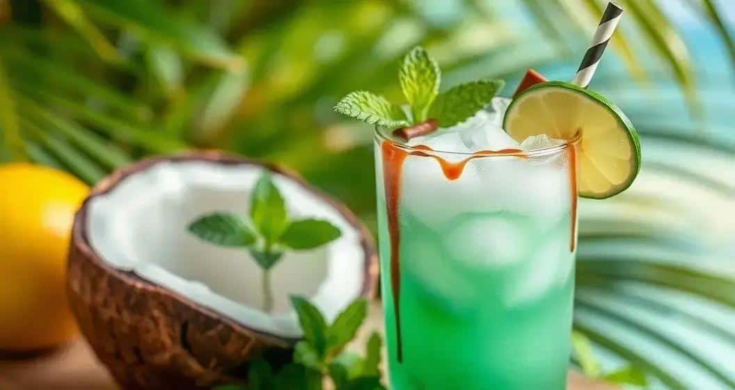Acqua di Cocco con Liquore alla Menta e Cioccolato: Una Delizia Rinfrescante 2 ingredienti per lacqua di cocco con liquore alla menta e cioccolato - Best Blog Brasil - Os Blogs mais Incríveis da Web