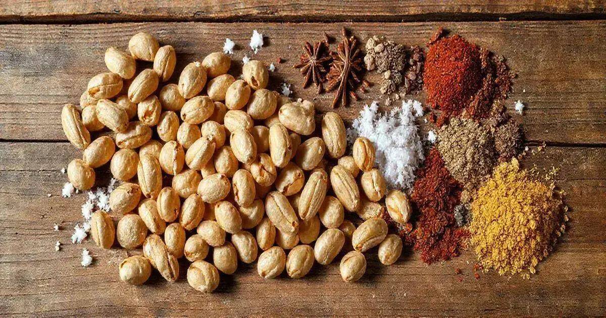 Ingredienti per le arachidi salate