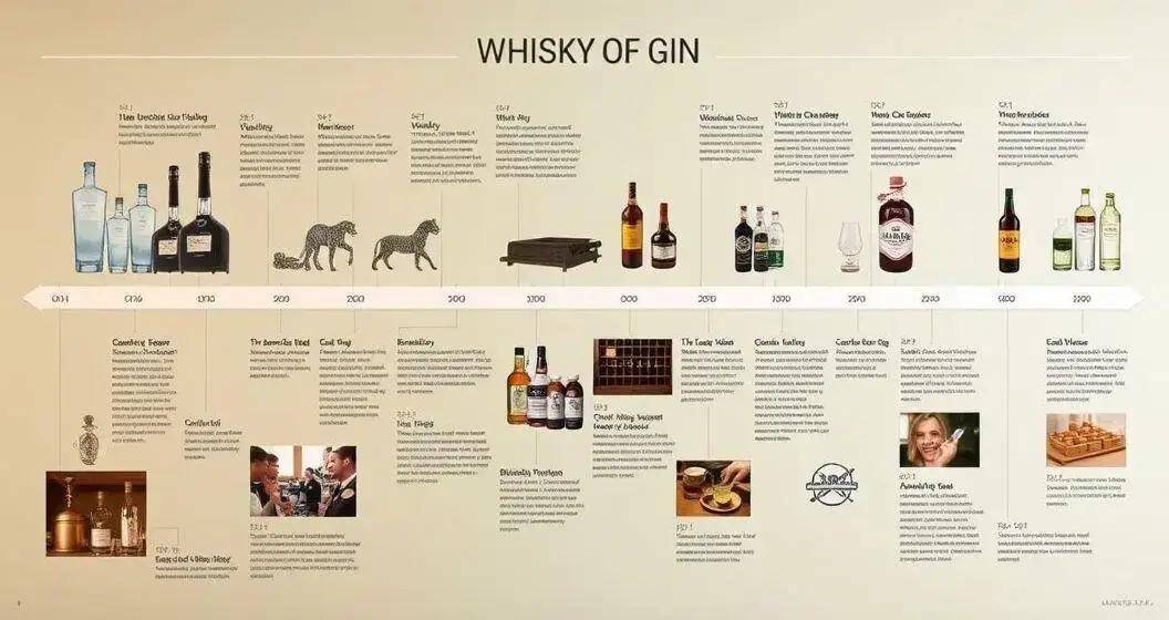 La storia del Gin e del Whisky