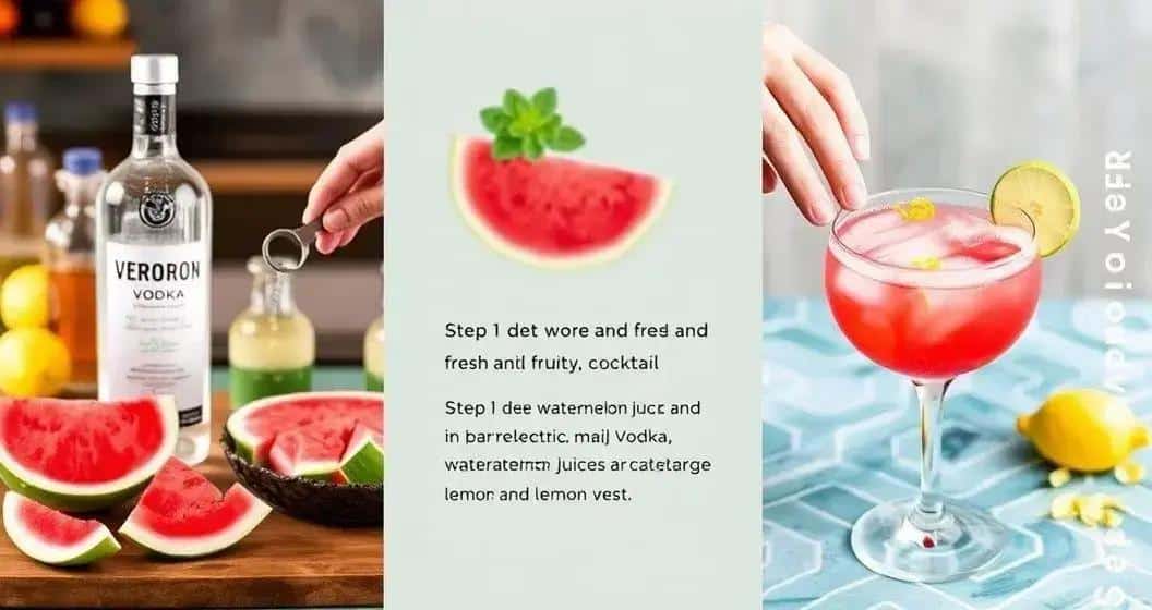 Metodo di preparazione del cocktail fresco e fruttato Metodo di preparazione del cocktail fresco e fruttato