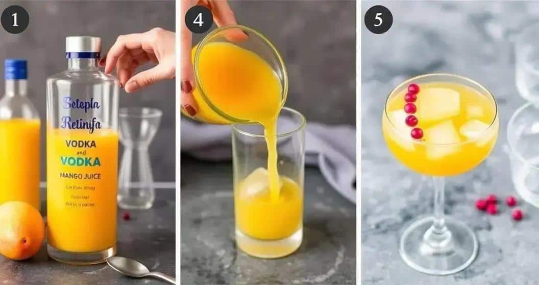 Metodo di preparazione del cocktail vodka con mango Metodo di preparazione del cocktail vodka con mango