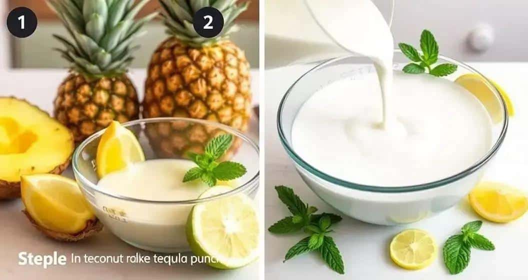 Metodo di preparazione del punch alla tequila