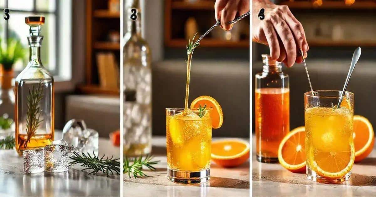 Metodo di preparazione del whisky con soda all’arancia