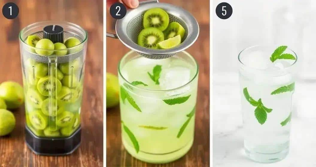 Metodo di preparazione della bevanda verde