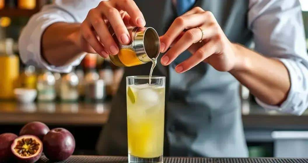 Metodo di preparazione della Margarita al frutto della passione Metodo di preparazione della Margarita al frutto della passione