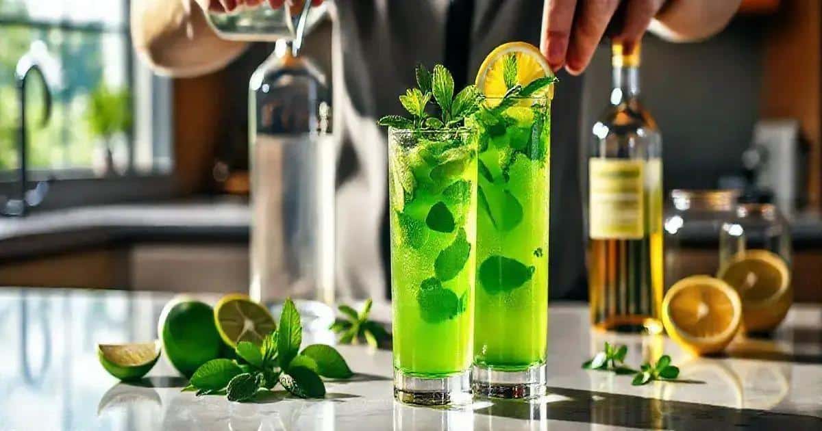 Metodo di preparazione della Vodka con tè verde e menta