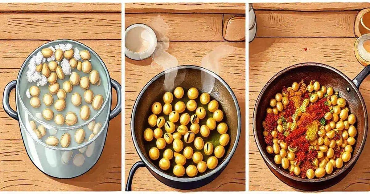 Metodo di preparazione delle arachidi salate