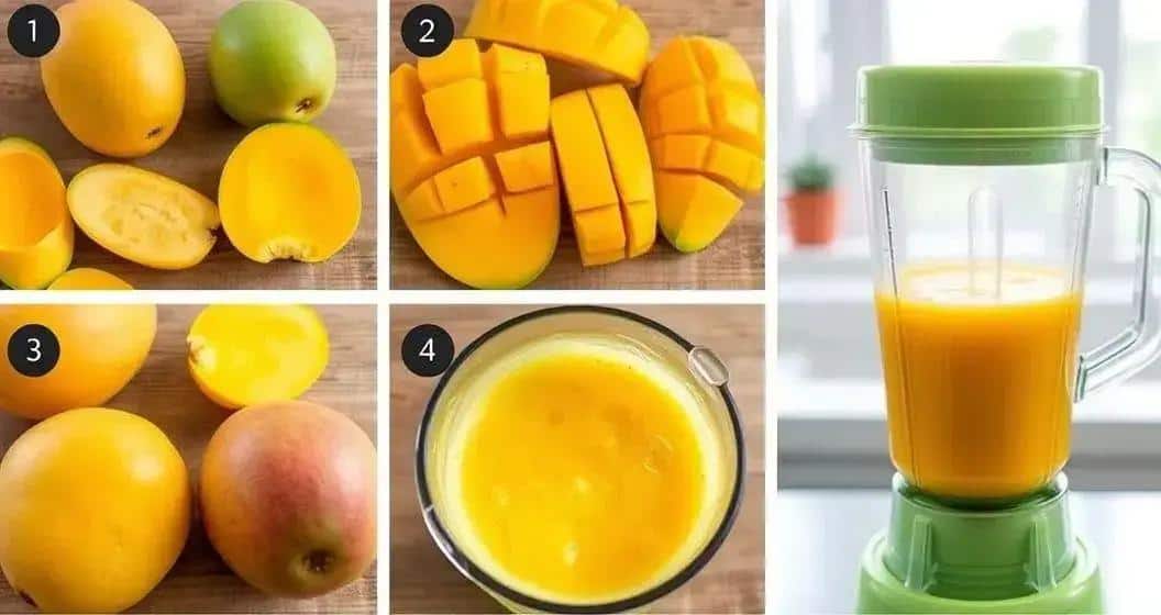 Preparare il succo di mango fresco