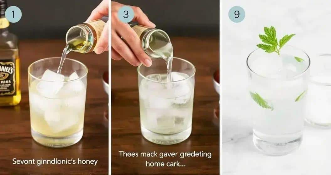 Preparazione del Gin Tonic con Jack Daniel’s Honey
