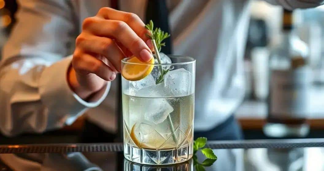 Preparazione del Gin Tonic con Whisky