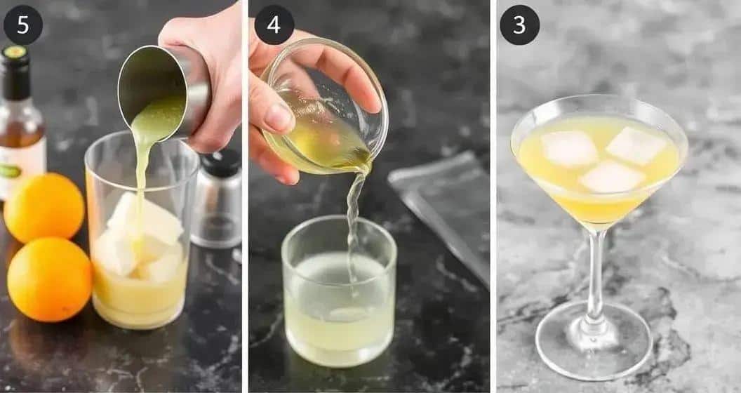 Preparazione del Martini all’arancia Preparazione del Martini all’arancia