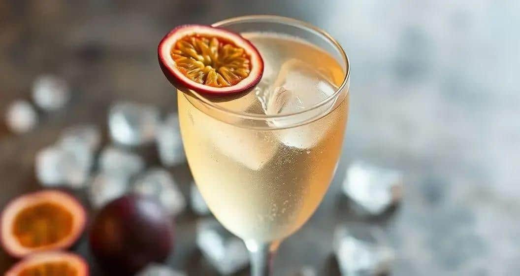 Preparazione della Bevanda Energetica con Spumante e Frutto della Passione