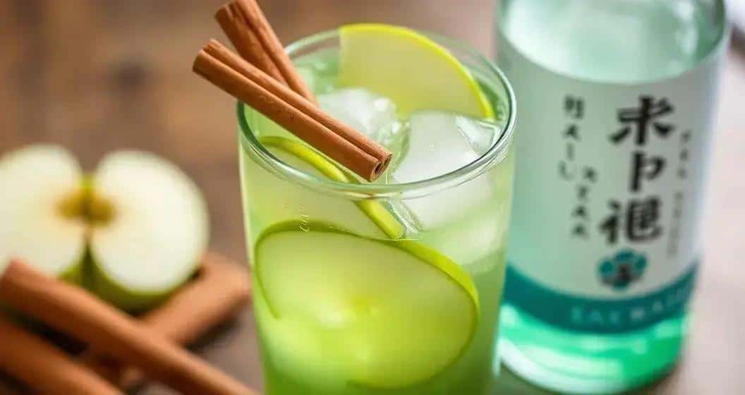 Sake con Soda alla Mela Verde e Cannella: Un’Avventura Rinfrescante