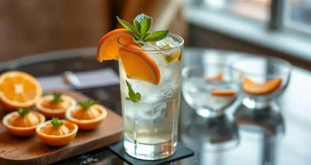 Servire il mix di whisky e soda con stile