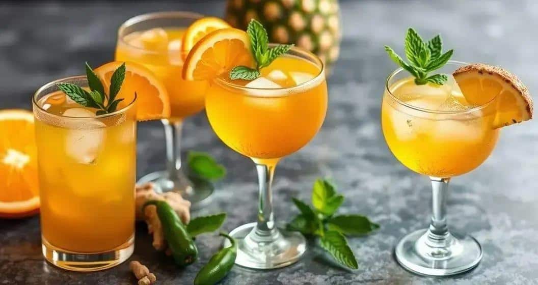 Varianti del Cognac con succo d’arancia e zenzero