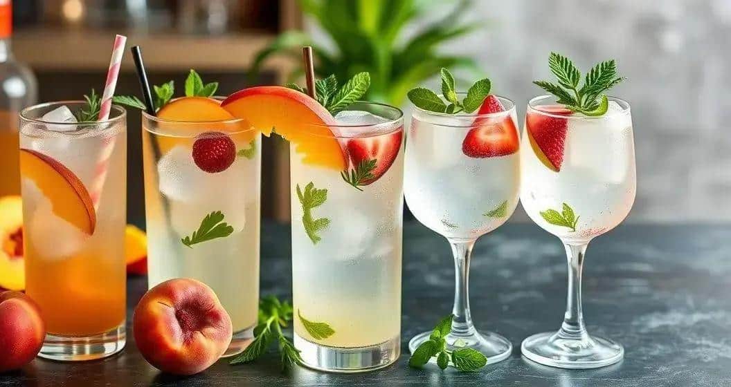 Varianti del Gin Tonic con Pesca Varianti del Gin Tonic con Pesca