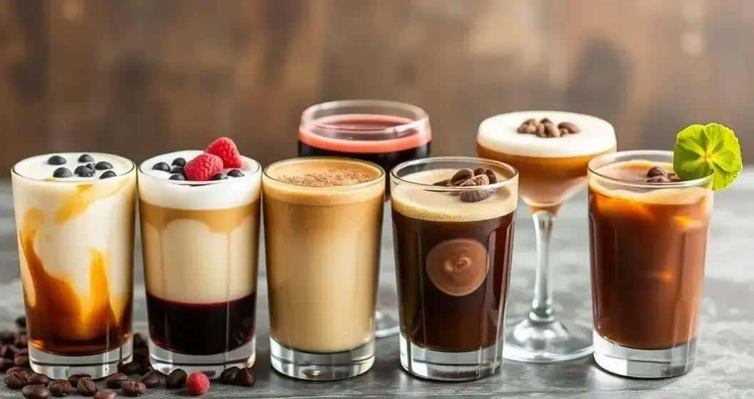 Varianti del Vino con liquore al caffè e scaglie di cioccolato Varianti del Vino con liquore al caffè e scaglie di cioccolato