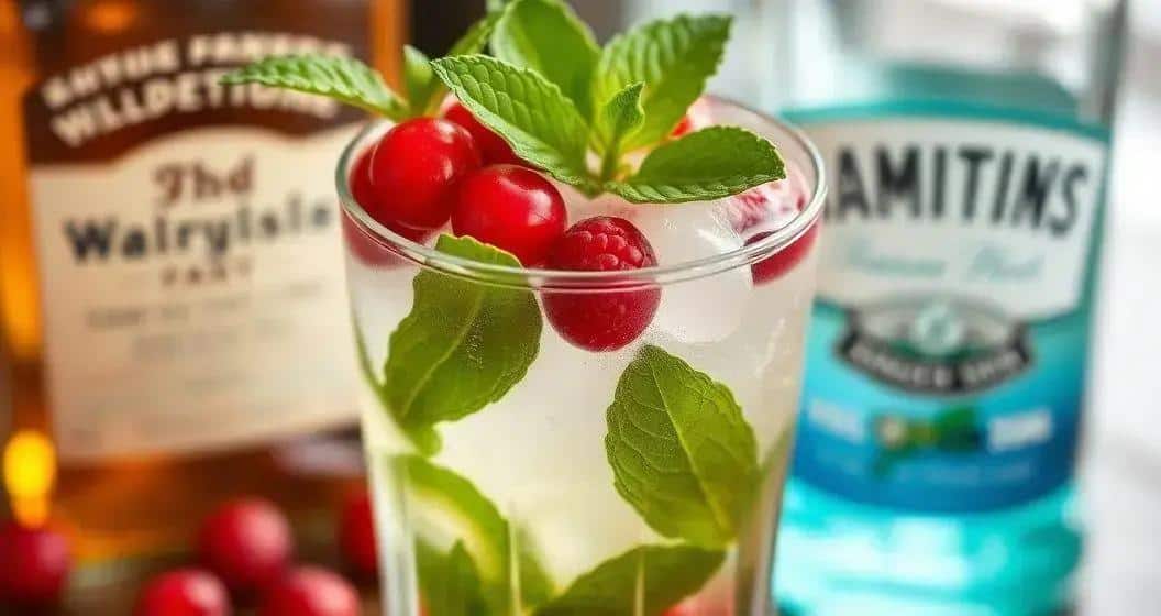Whisky con Frutti Rossi e Liquore alla Menta: Esperienza di Cocktail Rinfrescante