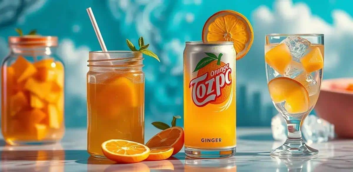 Como Preparar o Energético com Soda de Laranja e Gengibre