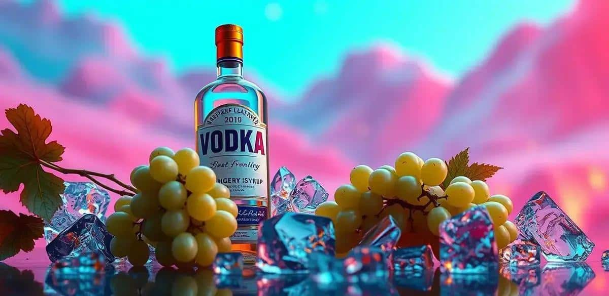 Ingredientes da Caipiroska de Uva Verde com Xarope de Gengibre
