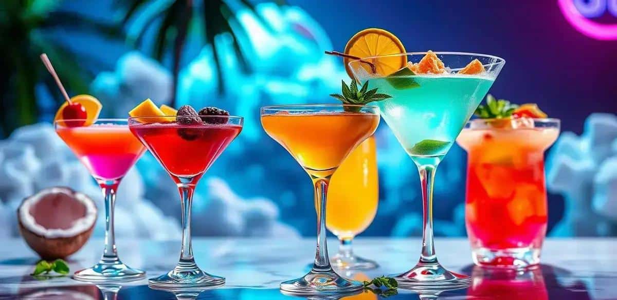 Variações do Martini com Licor de Coco