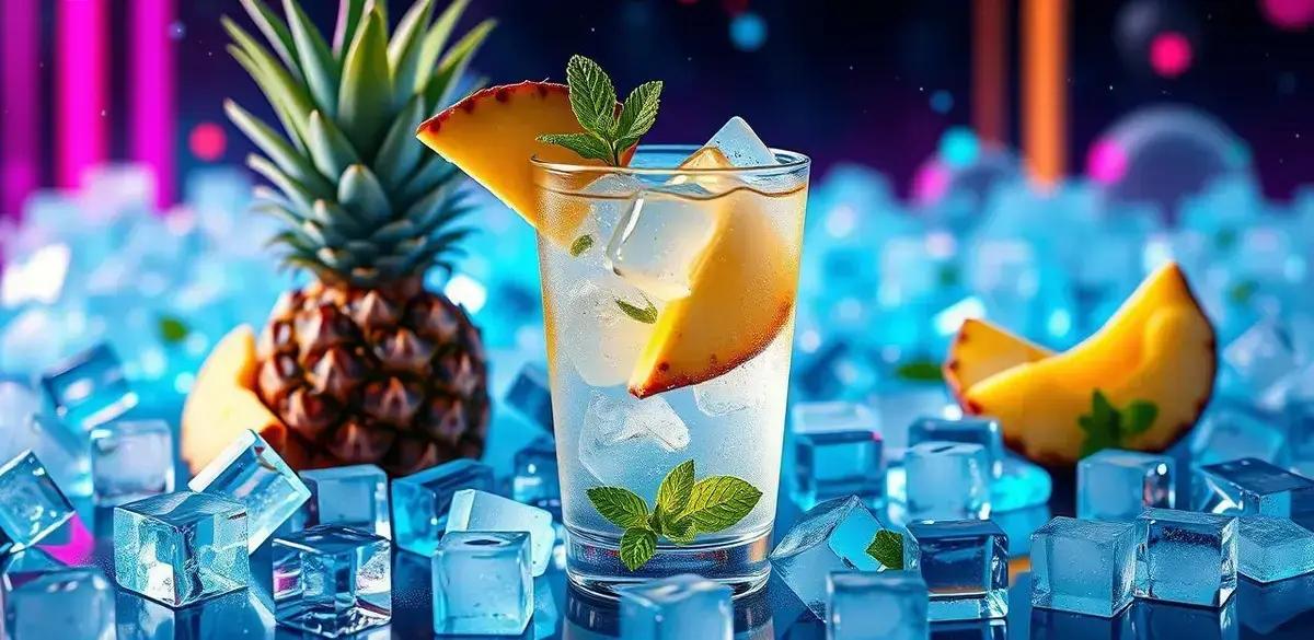 A Importância do Gelo na Vodka com Refrigerante de Abacaxi