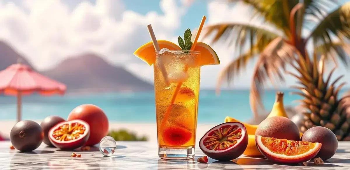 Cerveja com Maracujá e Licor de Frutas Tropicais: Uma Experiência Refrescante
