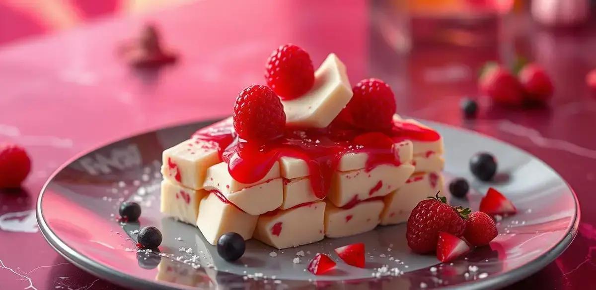 Chocolate Branco com Licor de Frutas Vermelhas: Uma Delícia Irresistível