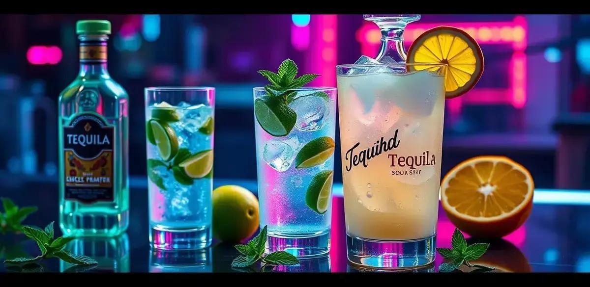 Como Preparar Tequila com Refrigerante de Limão e Hortelã