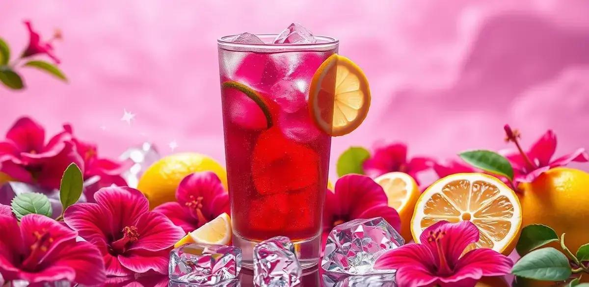 Energético com Chá de Hibisco e Limão: Refresque-se com Esta Receita Saudável