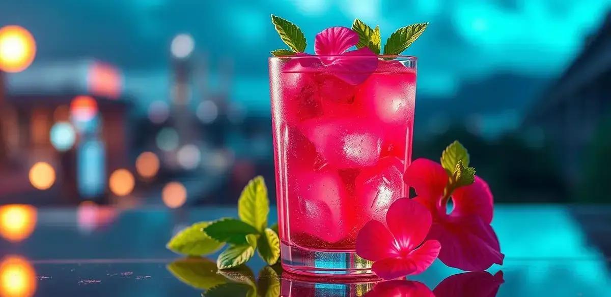 Gin com Soda de Hibisco e Hortelã: Refresque-se com Essa Bebida Irresistível