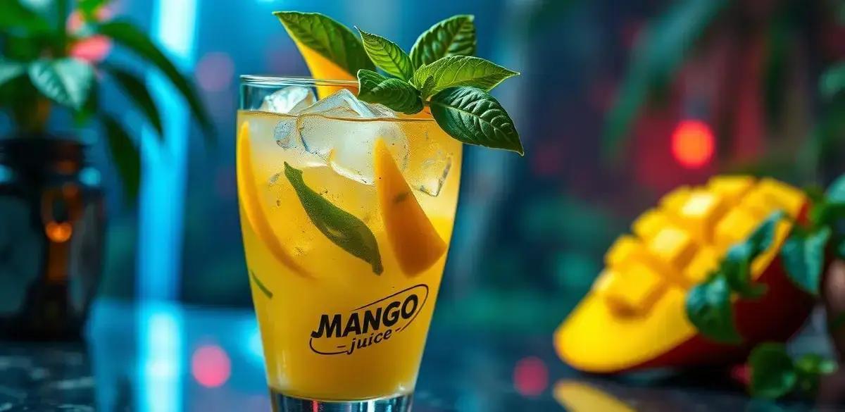 Gin com suco de manga e manjericão: Aprenda a receita refrescante