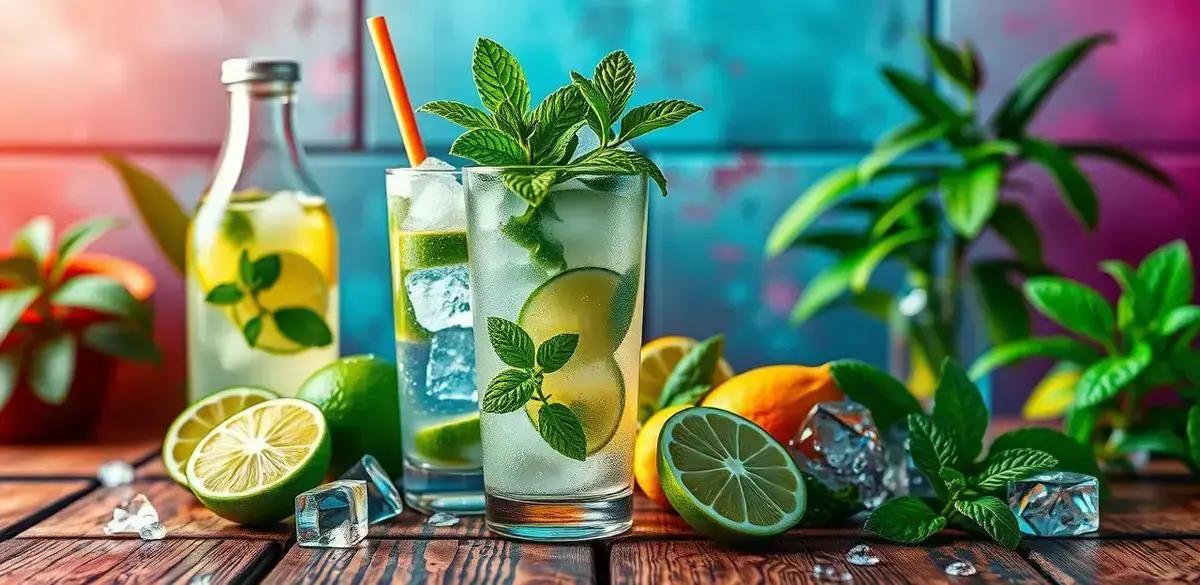 Ingredientes do Mojito com Água de Coco