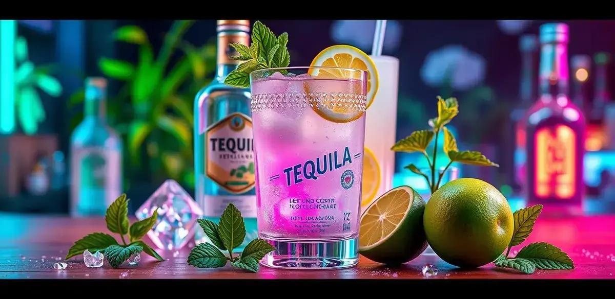 Ingredientes para Tequila com Refrigerante de Limão e Hortelã